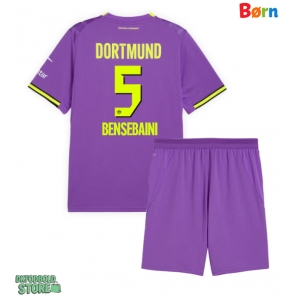 Borussia Dortmund Ramy Bensebaini #5 Replika Babytøj Tredje sæt Børn 2026-27 Kortærmet (+ Korte bukser)